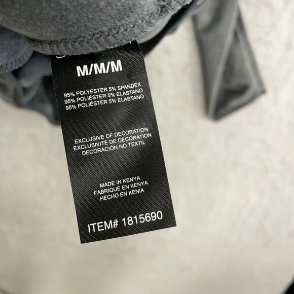 NWOT Spyder Men's M/M Gray Quarter-Zip Pullover Sweatshirt Soft Ribbed Fleece - Picture 4 of 10